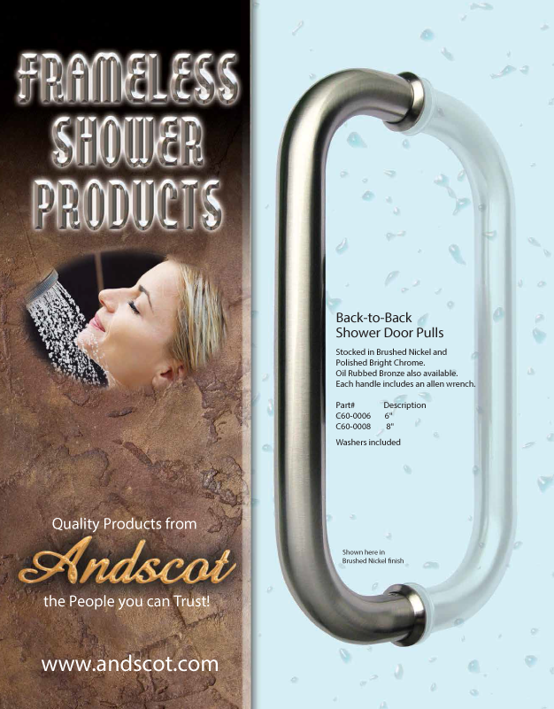 Andscot Frameless Shower Door & Channels Brochure